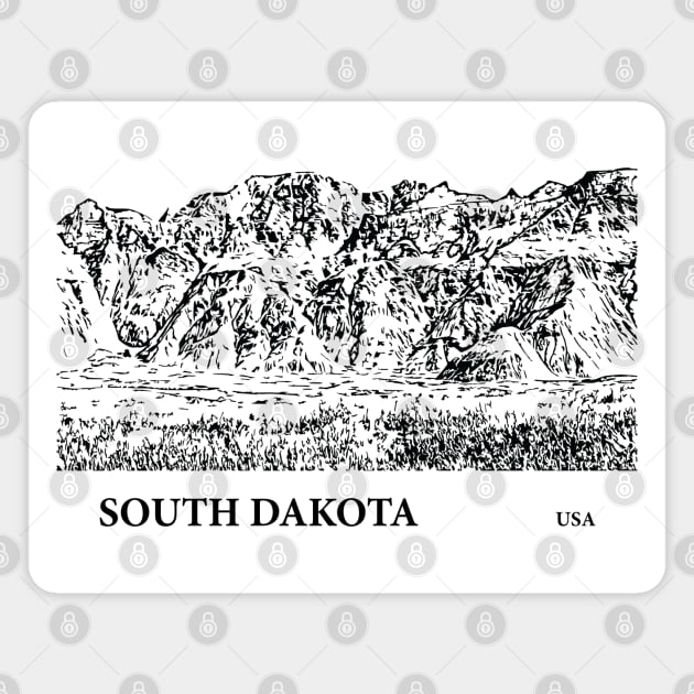 South Dakota USA Magnet by Lakeric